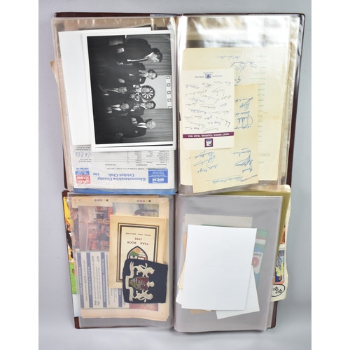 550 - Two Albums Containing Various Cricketing and Other Ephemera to Include Newspaper Cuttings, 1961 Aust... 