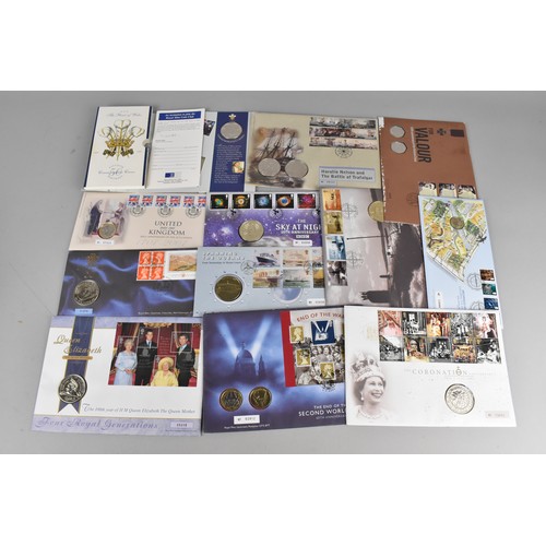 500 - A Royal Mail/Royal Mint Philatelic Numismatic Covers Album Together with Various Other Philatelic Nu... 