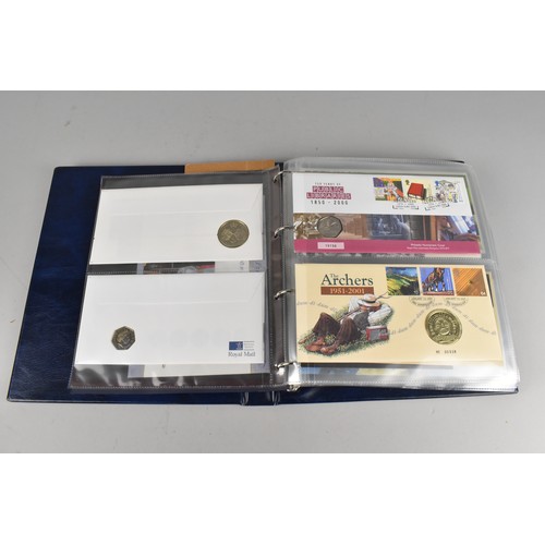 500 - A Royal Mail/Royal Mint Philatelic Numismatic Covers Album Together with Various Other Philatelic Nu... 