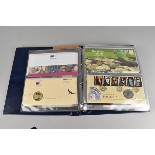 500 - A Royal Mail/Royal Mint Philatelic Numismatic Covers Album Together with Various Other Philatelic Nu... 