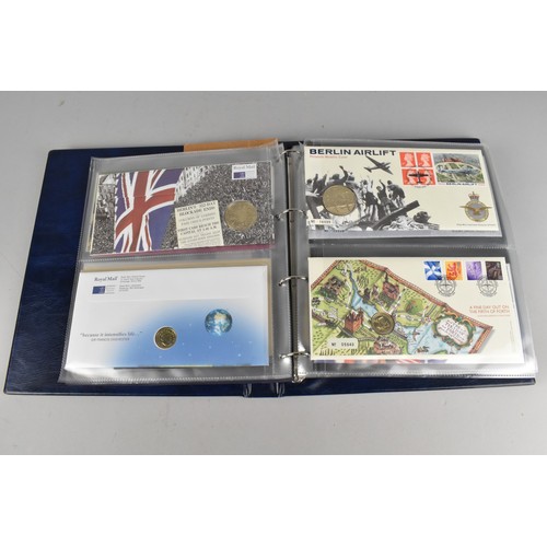 500 - A Royal Mail/Royal Mint Philatelic Numismatic Covers Album Together with Various Other Philatelic Nu... 