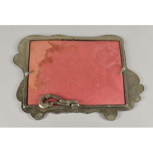 107 - A Late 20th Century Silver Plated Photo Frame with Easel Back, 22.5cms Wide