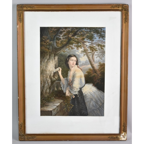 186 - A Framed Baxter Print, 'The Lovers Letter Box', 27x38cms