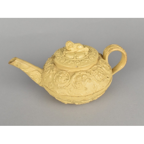 191 - A Collection of Four Small Teapots to include Wedgwood Moulded Example C.1820, Some Condition Issues