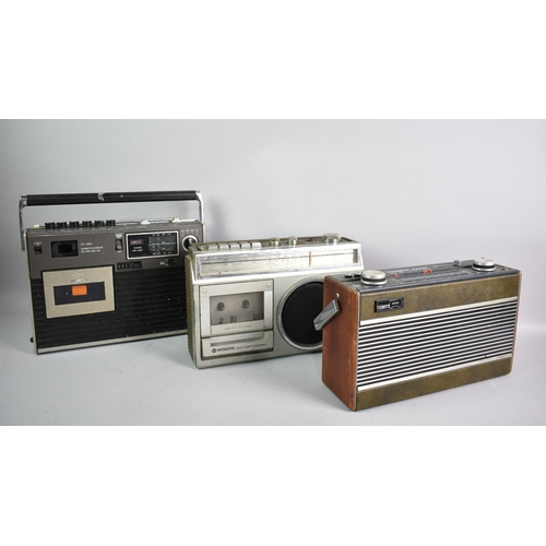 206 - A Collection of Three Vintage Radios to include Roberts, Hitachi and Sony, None with Power Leads and... 