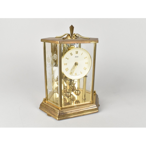 71 - A Mid 20th Century German Torsion Clock by Kundo, 24cms High