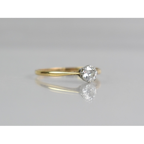 7 - A Diamond Solitaire Ring, Round Cut Stone Measuring 5.1mm Diameter Approx and Supported in Eight Whi... 