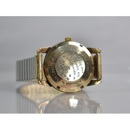 78 - A 1960s 9ct Gold Cased Omega Seamaster Automatic Wrist Watch, Silver Face with Gilt Baton Hour Indic... 