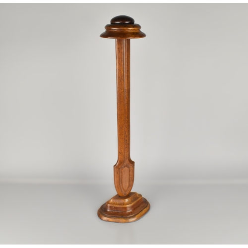 108 - An Early 20th Century Oak Hat Stand with Circular Turned Stepped Top to Caved 'Spear' Support on Qua... 