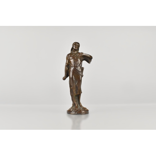 152 - A 20th Century Bronze, Joan of Arc, 16cm high