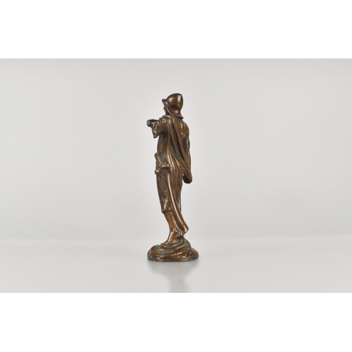 152 - A 20th Century Bronze, Joan of Arc, 16cm high