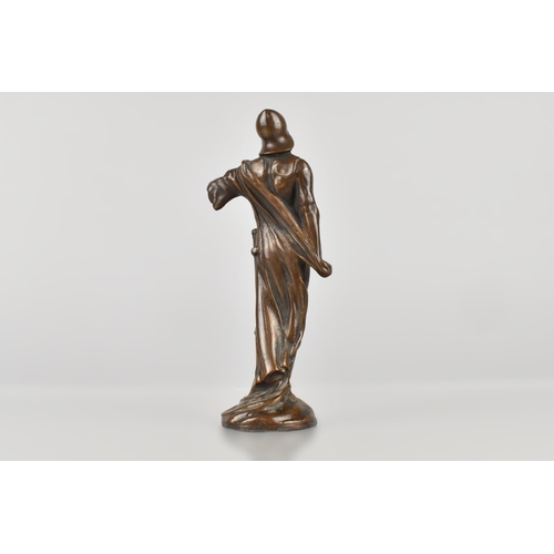 152 - A 20th Century Bronze, Joan of Arc, 16cm high