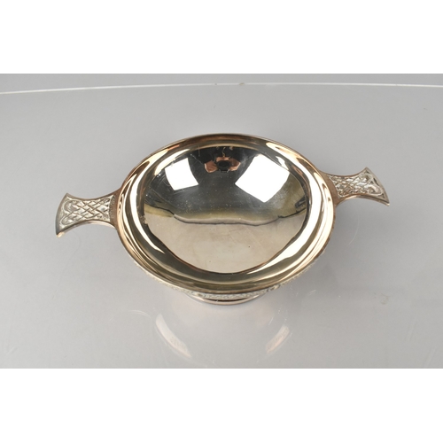 212 - An Elizabeth II Silver Presentation Quaich by William Adams Ltd Inscribed 