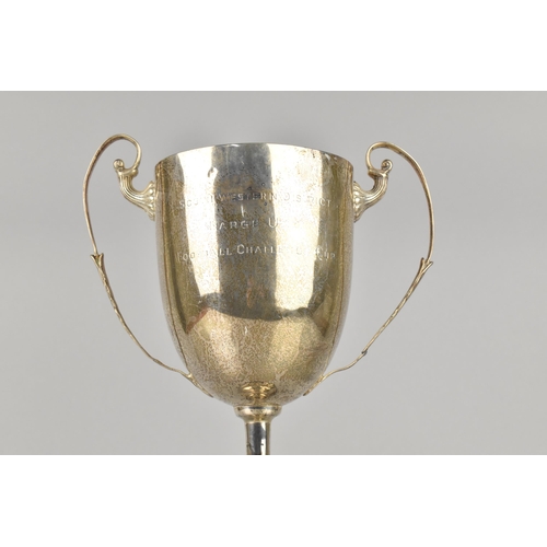 182 - Of Military Interest: A Silver Trophy for South Western District Large Unit Football Challenge Cup o... 