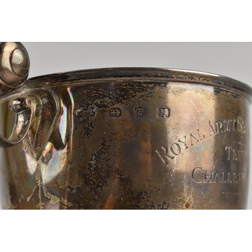 187 - Of Military Interest: A Late Victorian Silver Trophy by Elkington & Co. Ltd, Inscribed Royal Army Se... 