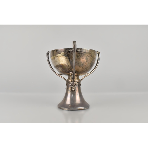 184 - Of Military Interest: A George V Silver Tri Handled Trophy by Alexander Clark & Co. Ltd, for 48 Divi... 