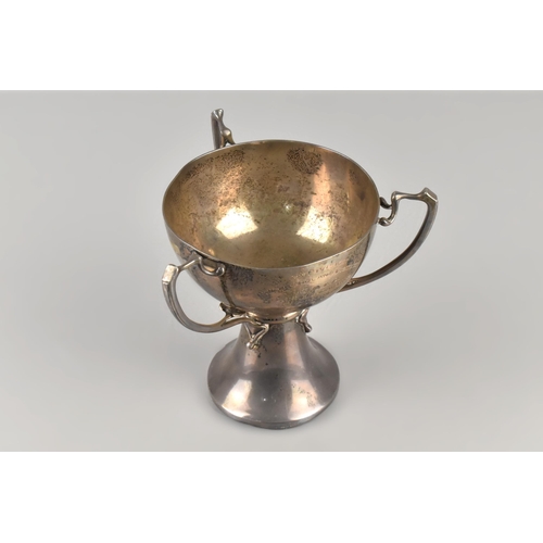 184 - Of Military Interest: A George V Silver Tri Handled Trophy by Alexander Clark & Co. Ltd, for 48 Divi... 