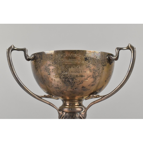 184 - Of Military Interest: A George V Silver Tri Handled Trophy by Alexander Clark & Co. Ltd, for 48 Divi... 