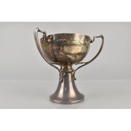 184 - Of Military Interest: A George V Silver Tri Handled Trophy by Alexander Clark & Co. Ltd, for 48 Divi... 