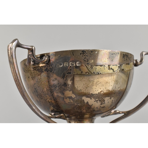 184 - Of Military Interest: A George V Silver Tri Handled Trophy by Alexander Clark & Co. Ltd, for 48 Divi... 