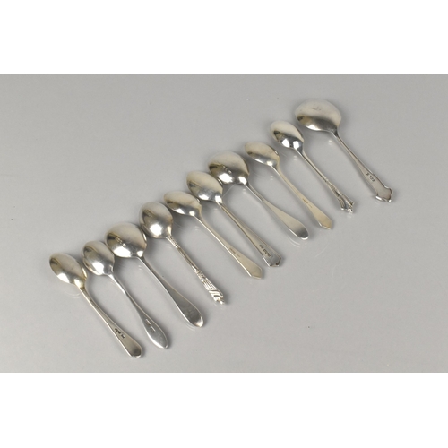 222 - A Collection of Various Silver Teaspoons, Various Makers Marks and Hallmarks, 135g Total Weight