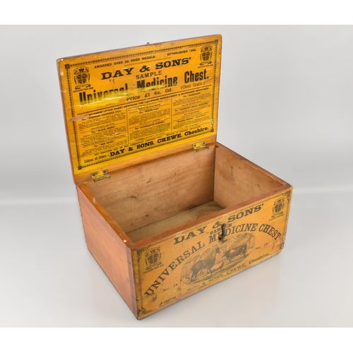 116 - A Late 19th Century Day and Sons Universal Medicine Chest No. 14, with Original Paper Labels Relatin... 