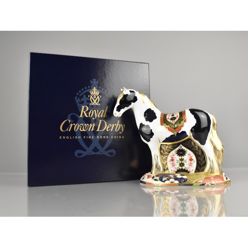 278 - A Royal Crown Derby Limited Edition Large Paperweight, Appleby Stallion, No. 621/1000, 20.5cm High