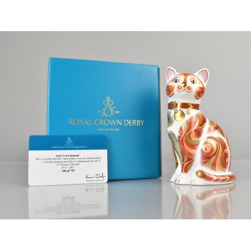 276 - A Royal Crown Derby Limited Edition Paperweight, Jock VI of Chartwell, No.160/750, Boxed with Certif... 