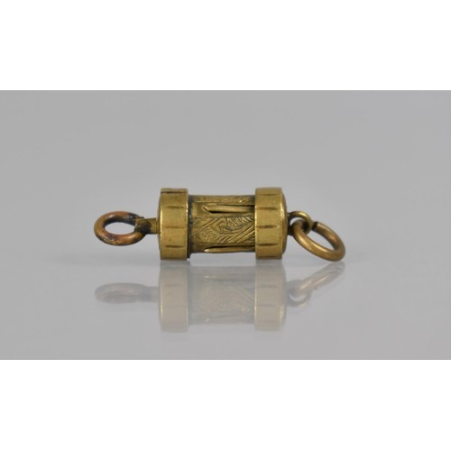 232 - A Rare 19th Century Williams Patent Pocket Watch 'Pick Pocket Protector' Fob, The Action When Pulled... 