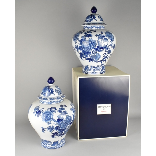 106 - A Pair of Modern Spode Blue and White 