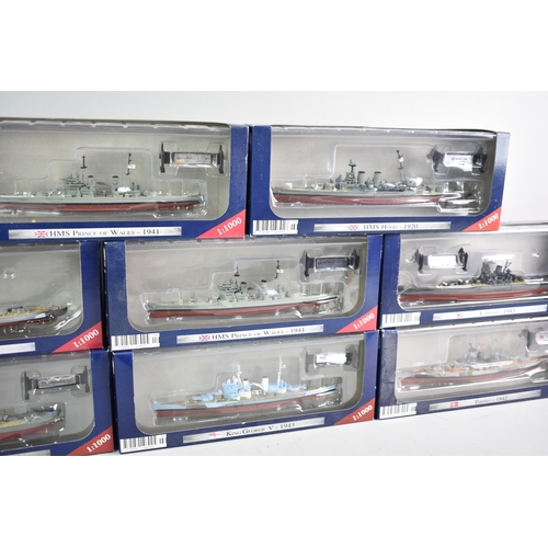 231 - A Collection of Eight Boxed Diecast Warships of WWII Collection