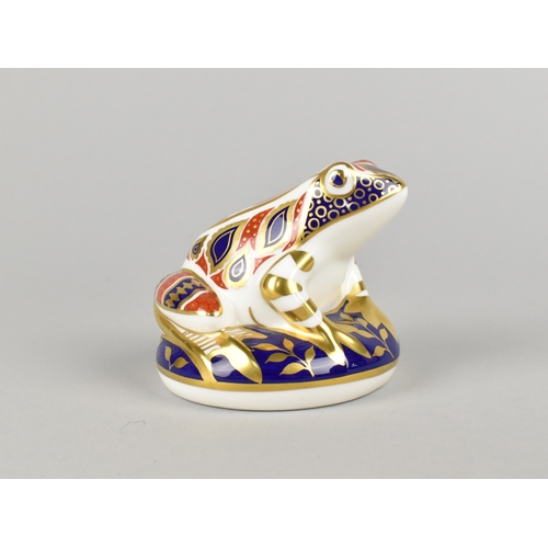 273 - A Limited Edition Royal Crown Derby Paperweight, Old Imari Frog, 368/4500 Together with a Further Cr... 