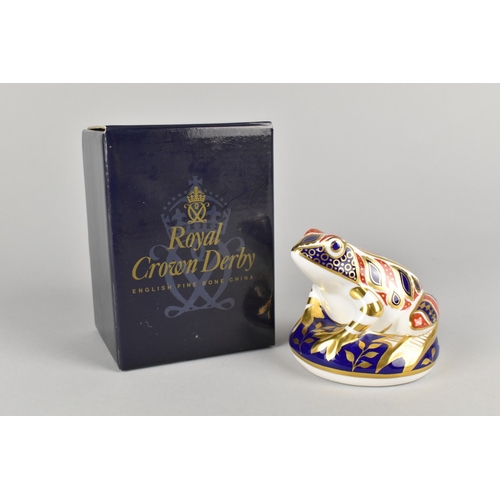 273 - A Limited Edition Royal Crown Derby Paperweight, Old Imari Frog, 368/4500 Together with a Further Cr... 