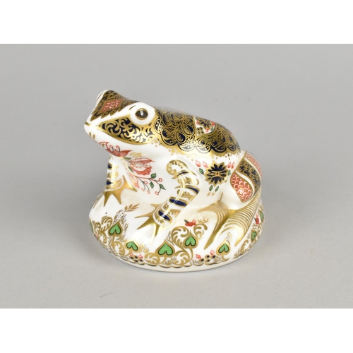 273 - A Limited Edition Royal Crown Derby Paperweight, Old Imari Frog, 368/4500 Together with a Further Cr... 