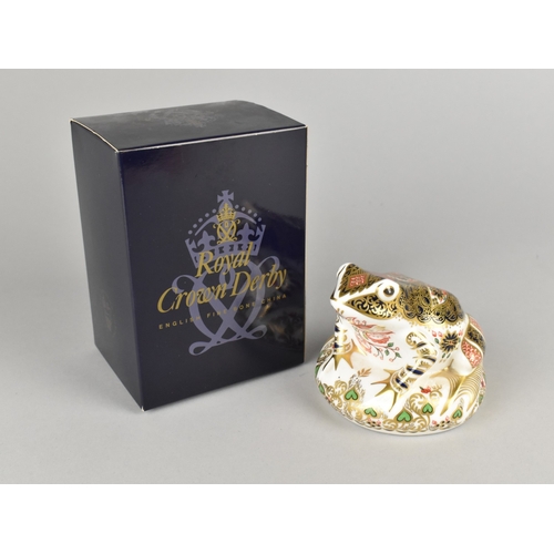 273 - A Limited Edition Royal Crown Derby Paperweight, Old Imari Frog, 368/4500 Together with a Further Cr... 