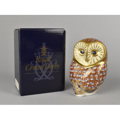 310 - A Royal Crown Derby Paperweight, Barn Owl