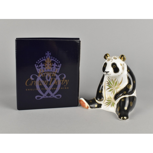 328 - A Royal Crown Derby Paperweight, Giant Panda