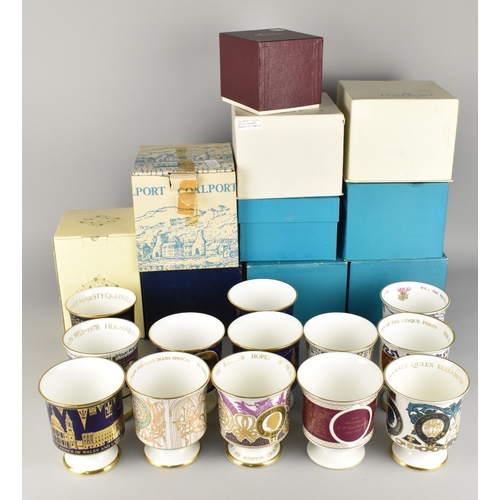 392 - A Collection of Thirteen Limited Edition Coalport Goblets, Most with Boxes and Certificates