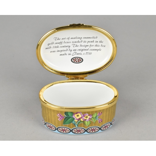 40 - A Boxed Halcyon Days Limited Edition Enamel Box, 