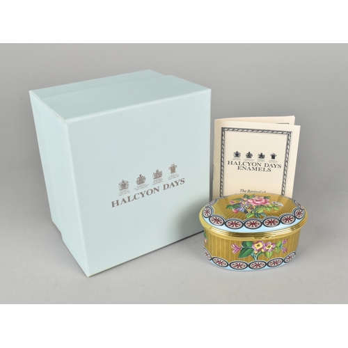 40 - A Boxed Halcyon Days Limited Edition Enamel Box, 