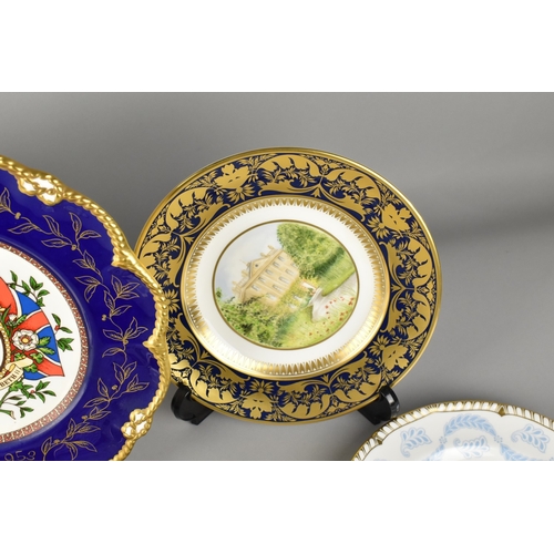 438 - A Collection of Six Various Royal Crown Derby Commemorative Plates to Include Hand Painted 