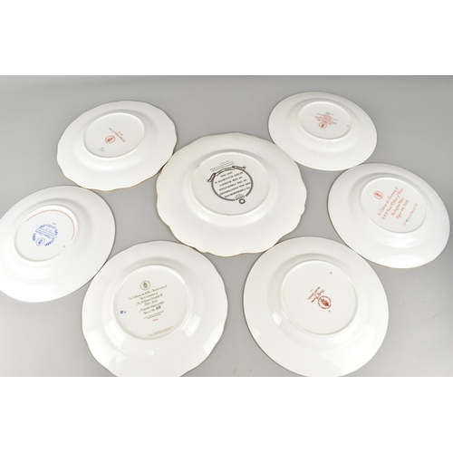 438 - A Collection of Six Various Royal Crown Derby Commemorative Plates to Include Hand Painted 