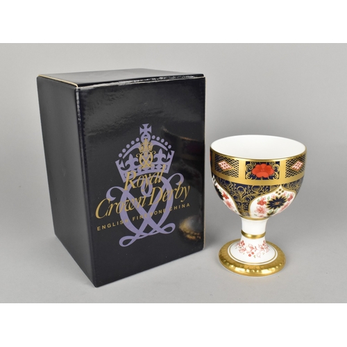 467 - A Royal Crown Derby Old Imari Goblet, 1128, 12cm