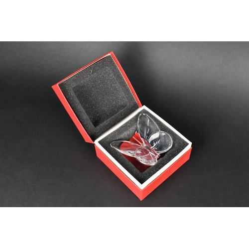 476 - A Contemporary Baccarat Butterfly, Clear Colourway, in Box