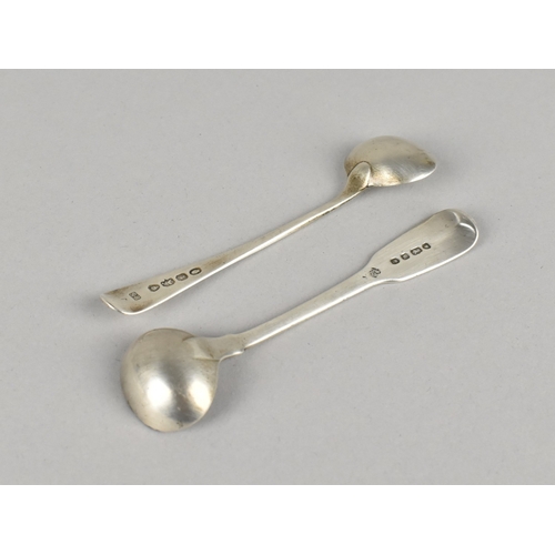 482 - Two Large Silver Condiment Spoons, One Hallmarked for London 1834 and with Makers Mark BS, Second fo... 