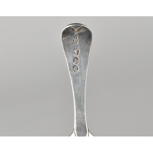 487 - A Georgian Silver Caddy Spoon by William Bateman I, Hallmarked for London 1799, Monogrammed JAG