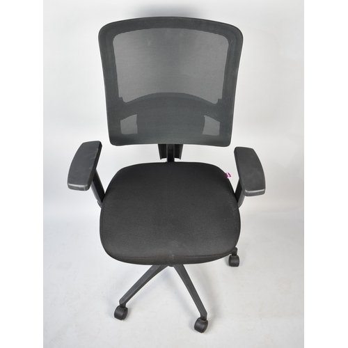 586 - A Modern Nautilus Swivel Office Chair