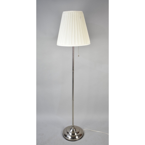 602 - A Modern Chromed Standard Lamp