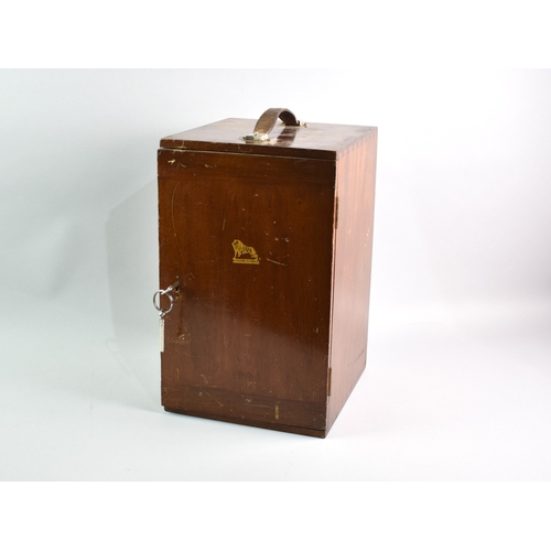 8 - An Early 20th Century Mahogany Cased Microscope, 