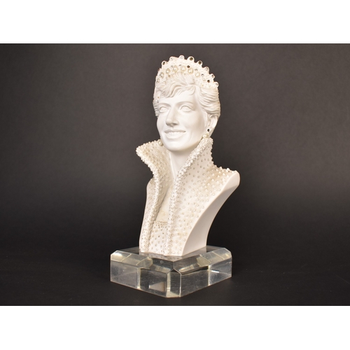 9 - A Boxed Limited Edition Bust of Diana Princess of Wales, No 3843/5000, 19.5cms High